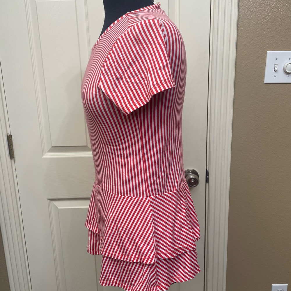 Michael Kors red and white striped shirt - Picture 5 of 9